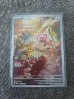 Pokemon TCG Stufful Illustration Rare Card 154/132 Mega Evolution - Image 1