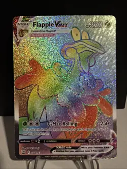 Pokemon TCG Flapple VMAX Rainbow Secret Rare Card 164/163 Battle Styles - Image 1