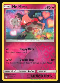 Mr. Mime - 43/68 - Reverse Holo Rare - Hidden Fates - Pokemon Card - Image 1
