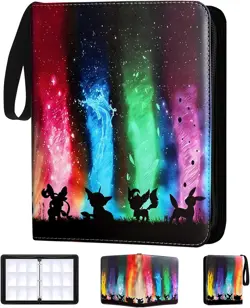 900 Pocket Trading Card Zip Album 3 Ring MTG Pokemon TCG Collector Card Holder - Image 1