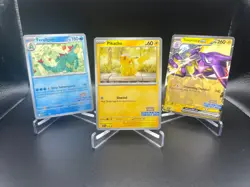Pokemon Day 2024 Illustration Contest 3 Card Set Feraligatr, Pikachu, Toxtricity - Image 1