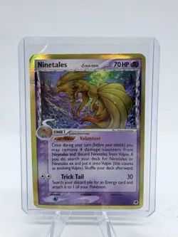 Pokemon TCG Ninetails Holo Rare Card 8/101 Delta Species, EX Dragon Frontiers - Image 1