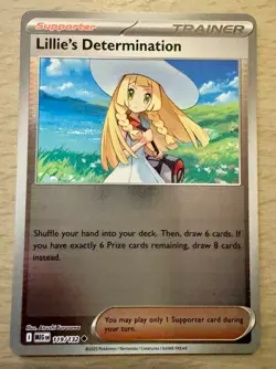 Pokemon Lillie's Determination 119/132 Mega Evolutions Reverse Holo Trainer Card - Image 1