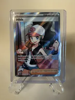 Hilda 164/086 Full Art Ultra Rare White Flare Holo Pokemon TCG Card NM Condition - Image 1