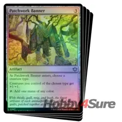 Foil Patchwork Banner X4 M/NM Magic: The Gathering MTG Bloomburrow - Image 1