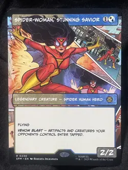 Spider-Woman, Stunning Savior (Borderless) Marvel's Spider-Man Regular MTG #230 - Image 1