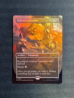 Lightning Greaves Foil R 2465 Fallout Secret Lair SLD MTG NM - Image 1