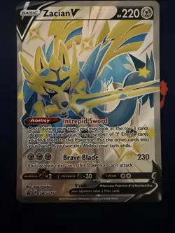 Zacian V (Shiny) SWSH292 SWSH: Sword & Shield Promo Cards - Pokemon Card - NM - Image 1