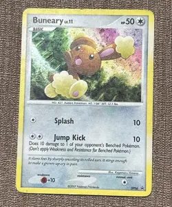 Buneary DP06 Pokemon Card LV.11 Black Star Promo Holo Promo Moderately Played - Image 1