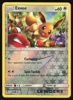 Eevee - 48/68 - Reverse Holo Holo Rare - Hidden Fates - Pokemon Card - Image 1