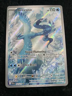 Pokemon TCG Articuno 161/159 SV09 Journey Together Full Art Holo Rare English - Image 1