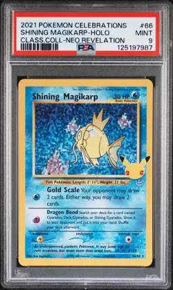2021 POKEMON CELEBRATIONS CLASSIC COLL #66 SHINING MAGIKARP-HOLO PSA 9 - Image 1