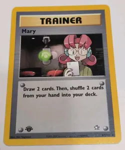 Mary Rare Neo Genesis 087/111 1st Edition Pokemon - Image 1