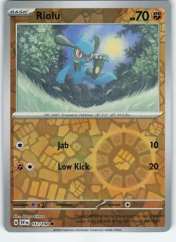 Riolu - 112/198 Common Reverse Holo SV01: Scarlet & Violet Base Set NM Pokemon - Image 1