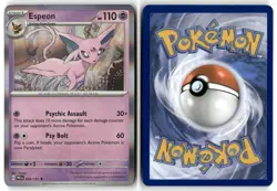 Espeon 033 Holo SV: Prismatic Evolutions Holo Pokemon Rare Holo Lightly Played - Image 3