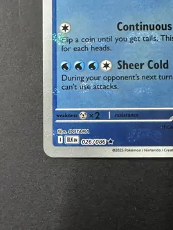 Pokemon Beartic (Master Ball Pattern) 026/086 Sv: Black Bolt Holo - Image 4