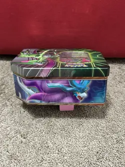 Pokemon Paradox Clash Tin Iron Leaves Ex Sealed Tin w/ 5 Booster Packs (Sealed) - Image 3