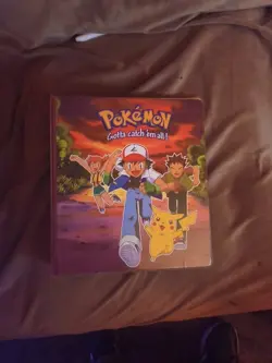 Vintage 90s 1999 Pokemon Pikachu Ash Gotta Catch ‘em All! 3 Ring Folder Binder - Image 1