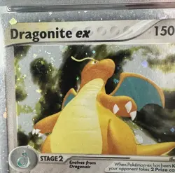 DRAGONITE ex 2003 POKEMON EX DRAGON #90/97 HOLO RARE PSA 8 NM-MT SWIRL - Image 2