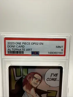 2023 One Piece OP02 English Don!! Card Alternative Art Shanks Psa 9 Mi T - Image 3