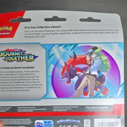 Pokemon TCG Scarlet & Violet Journey Together Booster Set Scraggy Promo 3 Packs - Image 2