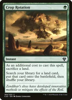 MTG - Crop Rotation - Commander 2020 - X1 - (NM) - - Image 1