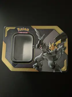 2019 Pokemon TCG Empty Pikachu & Zekrom Tag Team Tin- No Cards/packs - Image 1