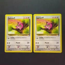 Pokemon Cards WOTC: Jigglypuff 77/130 x2 - Base Set 2 - Image 1