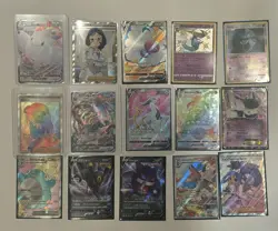 Pokemon TCG 15 Holo V VMAX card bundle lot umbreon gengar togekiss arceus azelf - Image 1