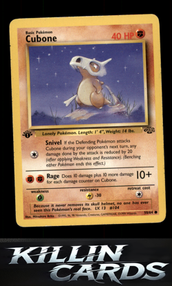 Cubone 50/64 Pokemon Common Jungle Card LP - Image 1