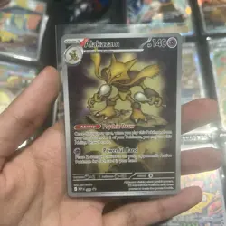 Pokemon Card Alakazam MEP 009 Mega Evolution Illustration Rare Promo Near Mint - Image 1