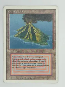 Volcanic Island - Revised Edition - Magic The Gathering - MTG - NM Condition - Image 1