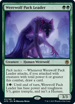 Werewolf Pack Leader Adventures in the Forgotten Realms NM Rare CARD ABUGames - Image 1