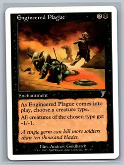 Magic The Gathering 7th Edition Engineered Plague #133/350 MTG TCG CCG Seventh - Image 1