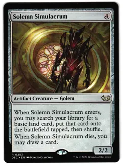Solemn Simulacrum 253 - NM - Commander: Duskmourn: House of Horror R - Image 1