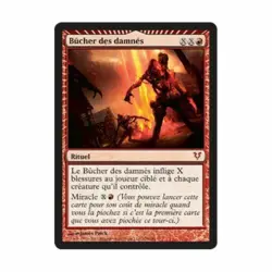 mtg magic bonfire of the damned FRENCH vf fr bucher bucher des damnes 2 availabl - Image 1