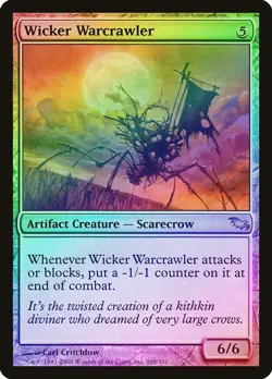 Wicker Warcrawler FOIL Shadowmoor NM Artifact Uncommon MAGIC MTG CARD ABUGames - Image 1