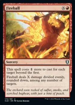 x4 Fireball U MTG Commander Legends: Battle for Baldur's Gate M/NM, English - Image 1
