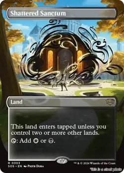 Shattered Sanctum (Borderless) [SOS - 303] - NM TCG MTG - Image 1