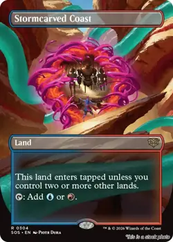 Stormcarved Coast (Borderless) [SOS - 304] - NM TCG MTG - Image 1