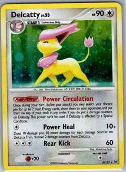 Delcatty 4/127 Holo Platinum - Pokemon Card - LP - Image 1