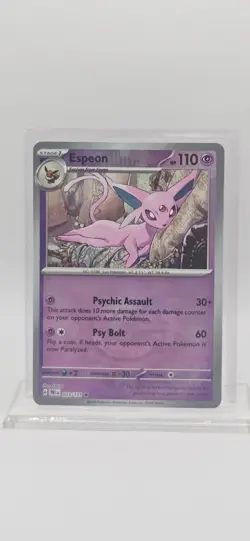 Pokemon TCG Espeon (Master Ball Pattern) 033/131 Sv: Prismatic Evolutions Holo - Image 1