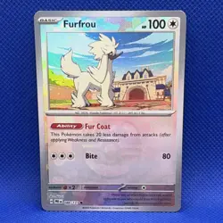 The Pokemon Company Furfrou 088/131 Prismatic Evolutions Holo Master Ball 100 HP - Image 1