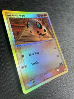 Pokemon Aron 58/95 ex Team Magma vs Team Aqua Reverse Holo - NM+ - Image 5