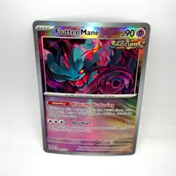 Flutter Mane (Master Ball Pattern) 043/131 SV: Prismatic Evolutions Pokemon Holo - Image 1
