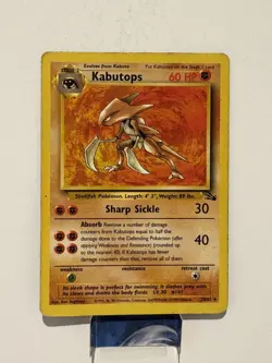 Pokemon TCG Kabutops 24/62 Fossil MP - Image 1