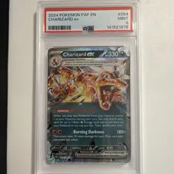 Pokemon Charizard ex Double Rare Holo PSA 9 054/091 SV: Paldean Fates 2024 - Image 1