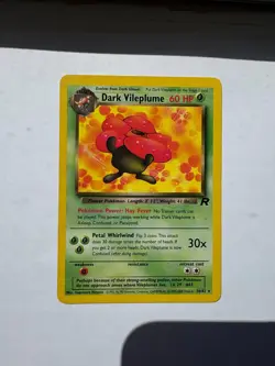 Dark Vileplume 30/82, Team Rocket, Pokemon TCG, Unlimited 2000 WOTC, Vintage, NM - Image 1