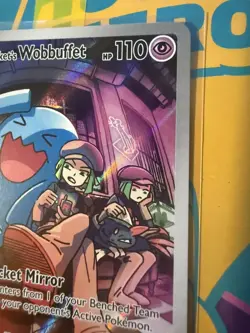 Pokemon TCG Team Rocket's Wobbuffet SVP 203 Black Star Promo - Image 2