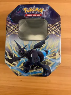Empty Pokemon TCG Tin - Zekrom - Black & White 2012 - Image 1